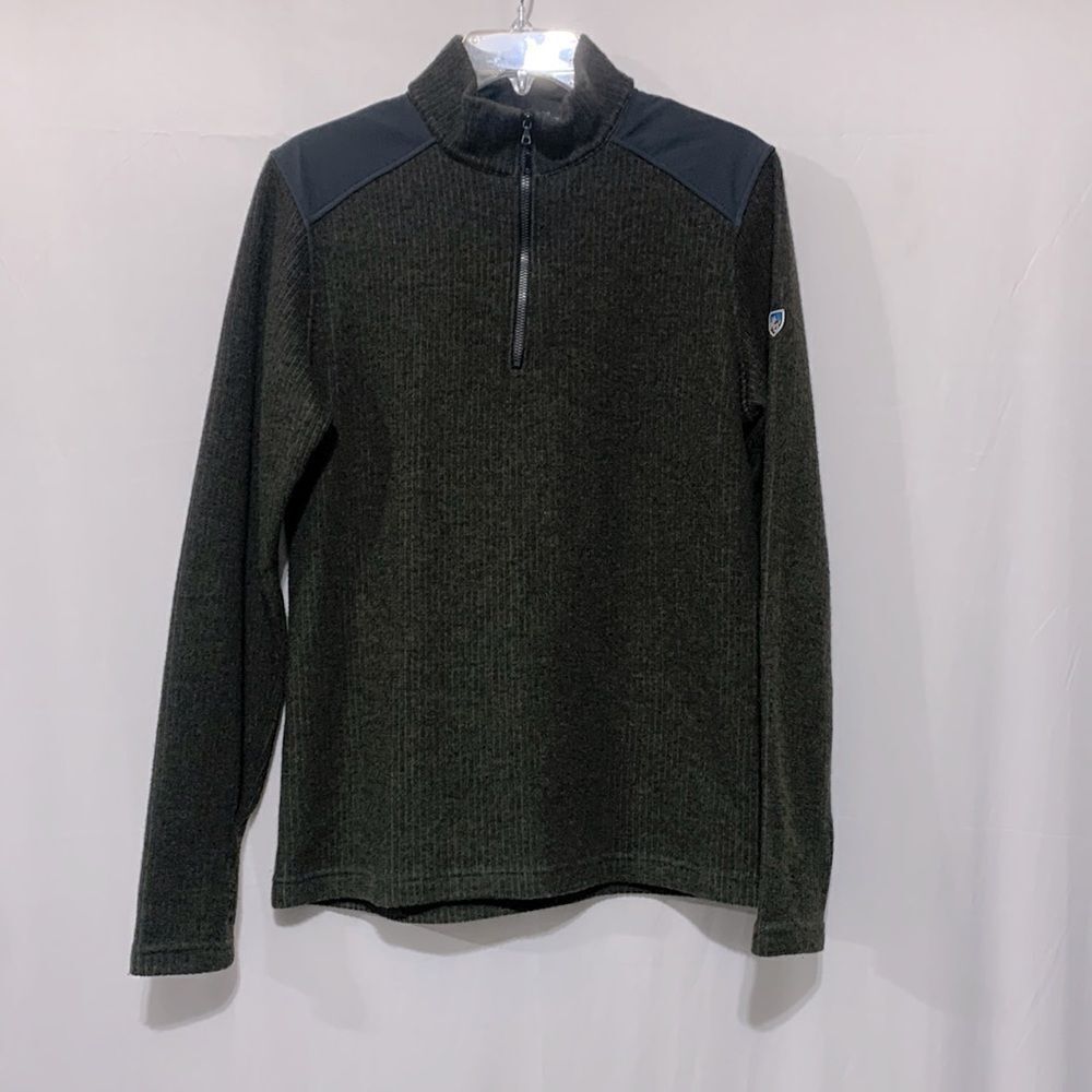 KUHL Chianti Fleece wool blend quarter zip shirt